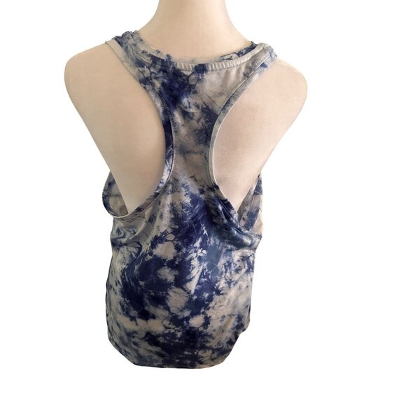 Blue and White Tie Dye Razorback Sports Tank Size womens large - Picture 1 of 2